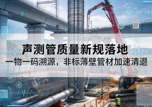 南开区声测管质量新规落地，一物一码溯源，非标薄壁管材加速清退